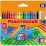 Plastidecor Estuche de 18 Ceras de Colores Surtidos